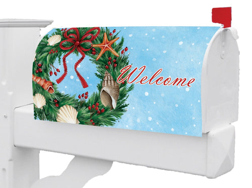 Mailbox Makeover-Seashell Wreath