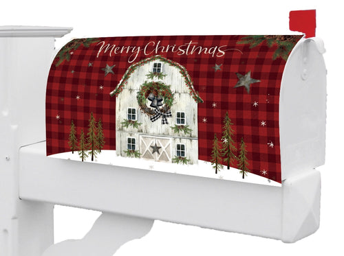 Mailbox Makeover-Christmas Barn