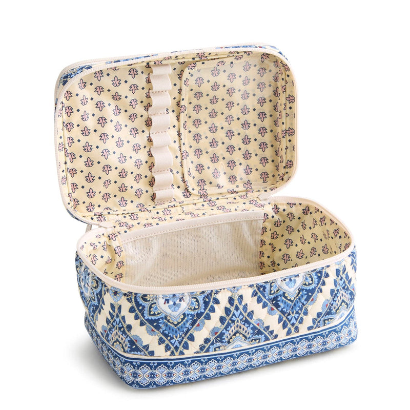 Brush Up Cosmetic Case Cambridge Blues in Premium Cotton
