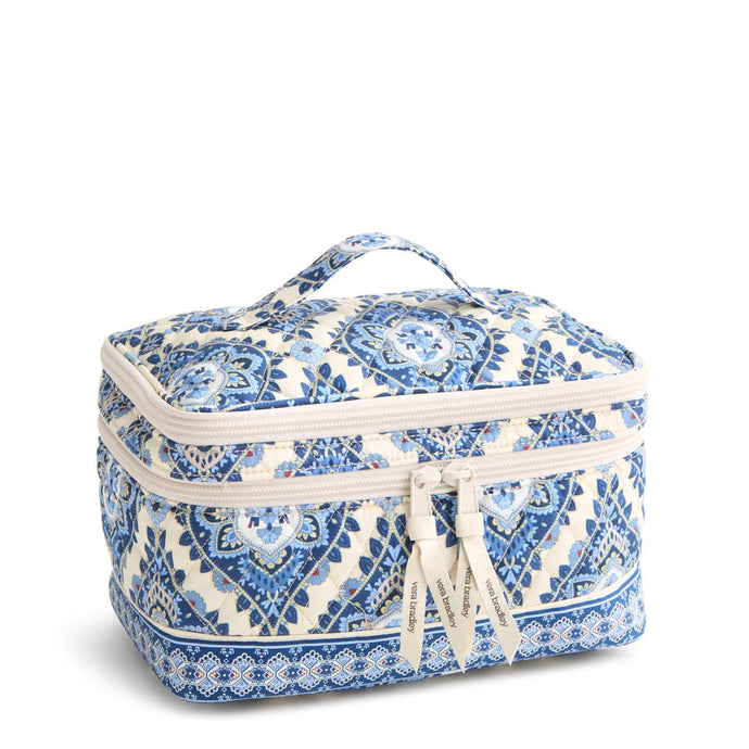 Brush Up Cosmetic Case Cambridge Blues in Premium Cotton
