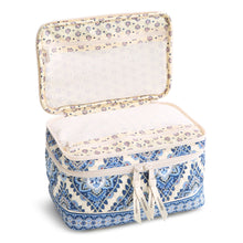 Brush Up Cosmetic Case Cambridge Blues in Premium Cotton