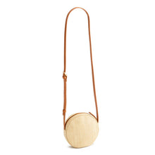 Canteen Crossbody Turtles in Woven Faux Straw