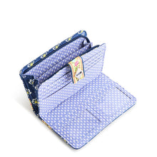 Turnlock Wallet Maison Blue in Premium Cotton