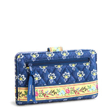 Turnlock Wallet Maison Blue in Premium Cotton