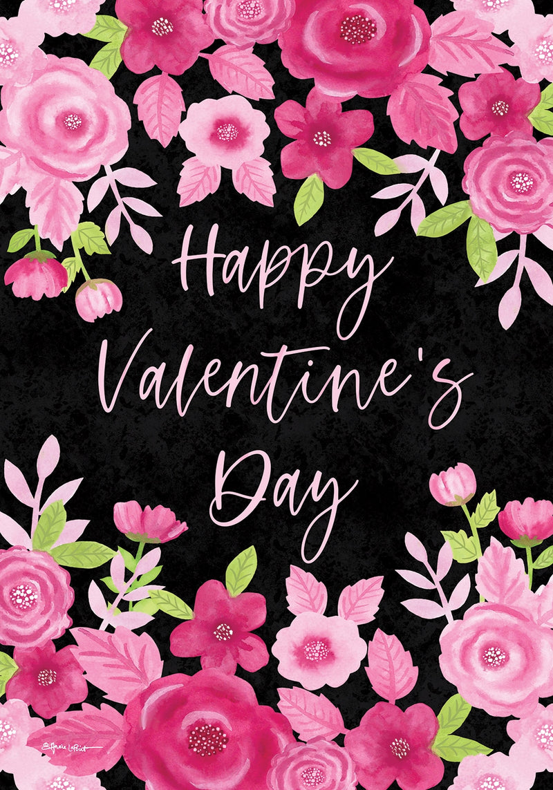 Valentine’s Floral-Garden Flag