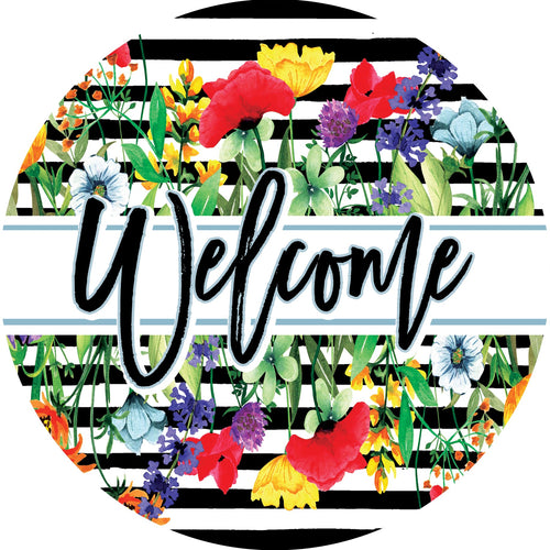 Wildflower Stripe-Stepping Stone