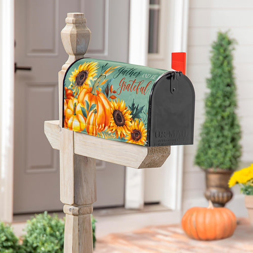 Grateful Gatherings Mailbox Cover
