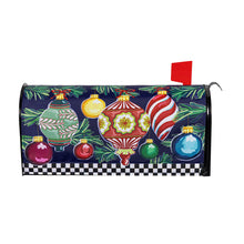 Happy Holidays Ornaments Mailbox Cover