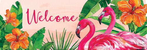 Flamingo Sunset-Signature Sign