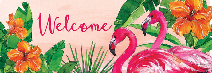 Flamingo Sunset-Signature Sign