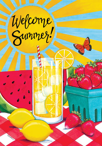 Sunny Watermelon-Garden Flag