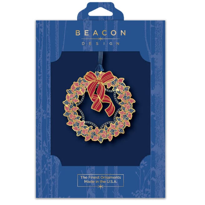 Patriotic Wreath Ornament