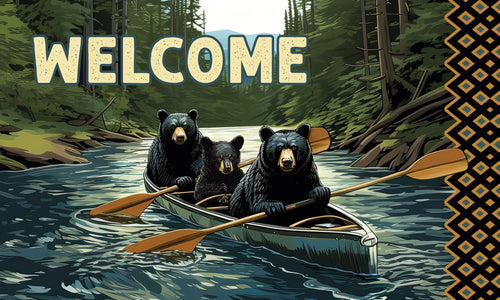 Bear Canoe-Floor Mat