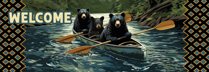 Bear Canoe-Signature Sign