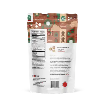 Holiday Frosted Gingerbread Popcorn