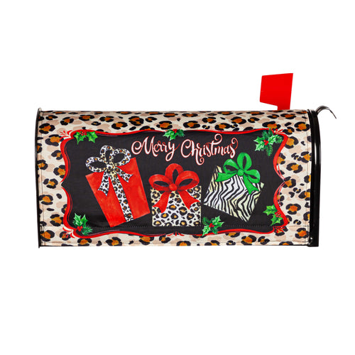 Animal Print Presents Sublimated Mailbox Cover