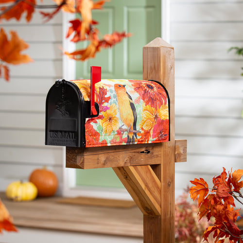 Changing Seasons Bird Mailbox Cover