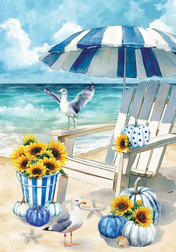 Sunflower Beach-Garden Flag