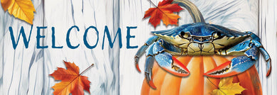 Signature Sign-Blue Crab Pumpkin