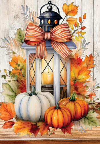 Pumpkin Lantern-Large Flag