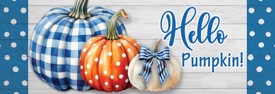 Signature Sign-Gingham Pumpkin Stack