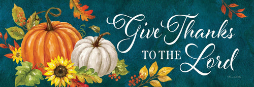 Signature Sign-Give Thanks Pumpkins
