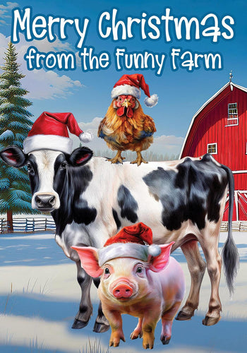 Funny Farm-Garden Flag