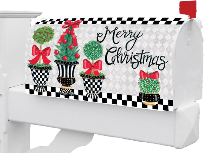 Mailbox Makeover-Christmas Topiary
