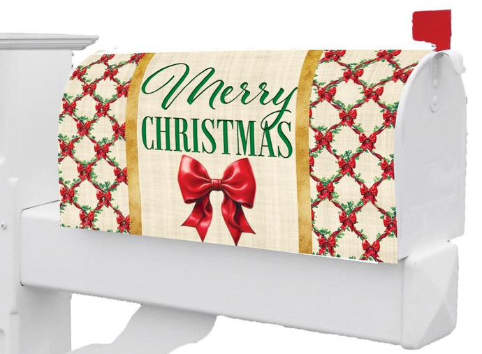 Christmas Bows-Large Mailbox Cover