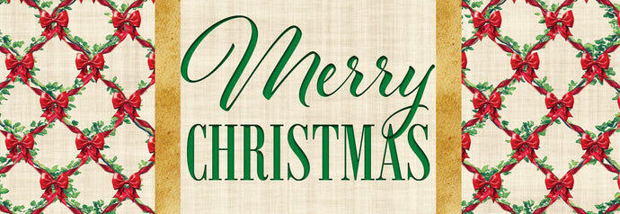 Signature Sign-Christmas Bows