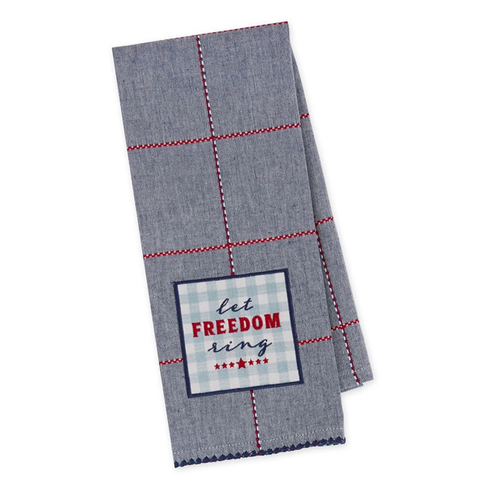 Let Freedom Ring Embellished Dishtowel
