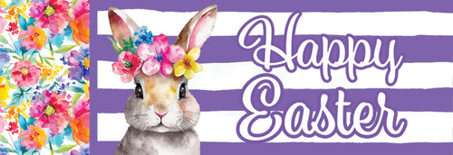 Signature Sign-Floral Bunny