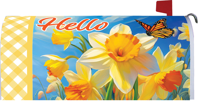 Daffodils and Butterfly-Mailbox Makeover