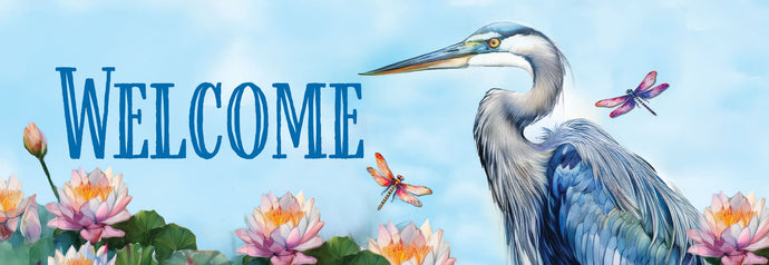 Signature Sign-Heron and Lilies