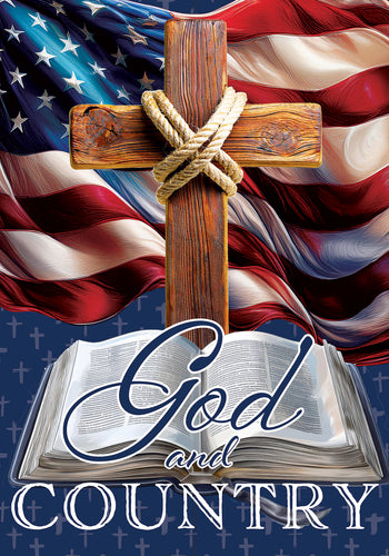 God and Country-Garden Flag