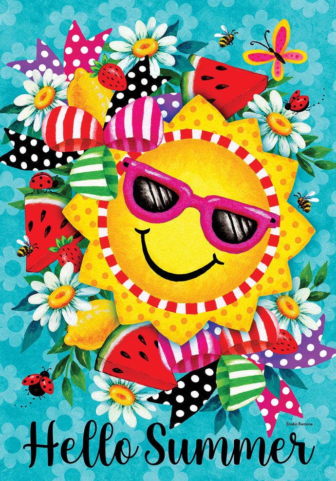 Hello Summer-Garden Flag