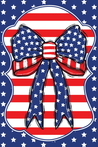 Wind Current-Red White Blue Bow