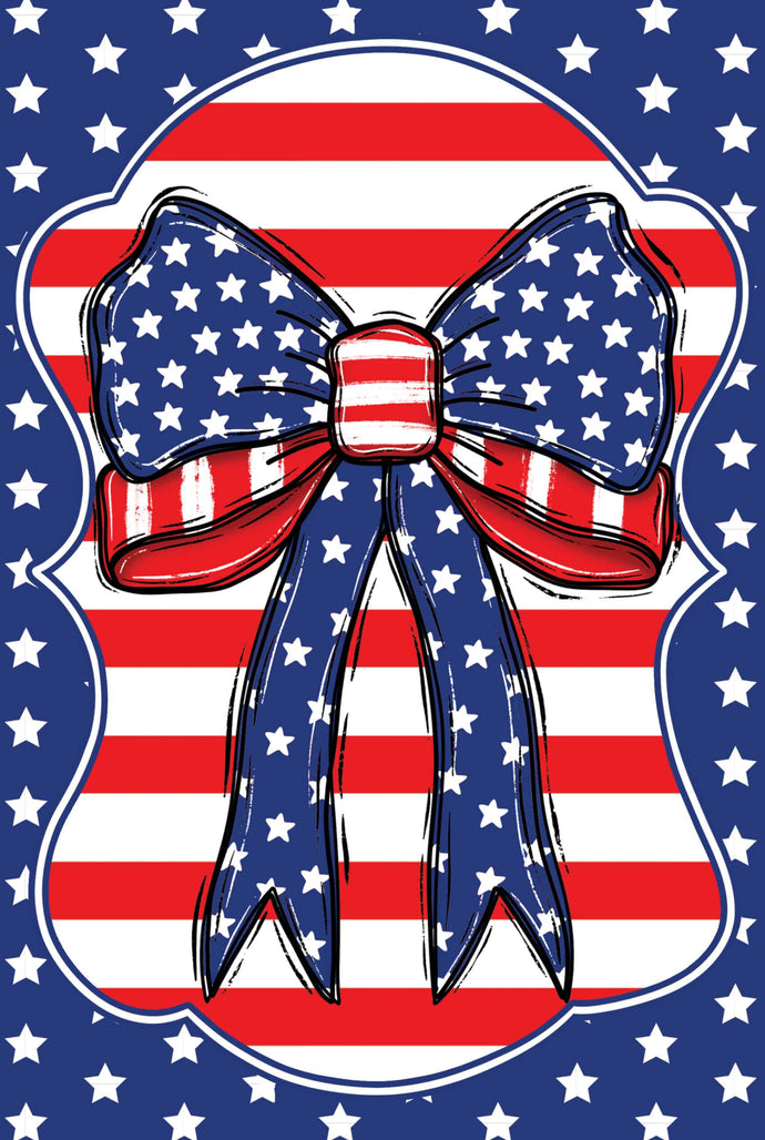 Wind Current-Red White Blue Bow