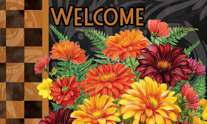 Floor Mat-Brilliant Mums