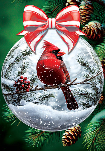 Cardinal Ornament-Large Flag
