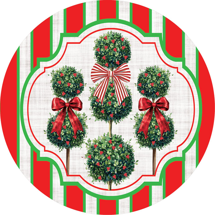 Stepping Stone-Christmas Topiaries