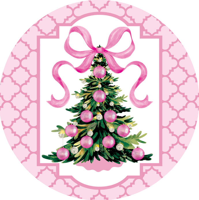 Stepping Stone-Pink Christmas Tree