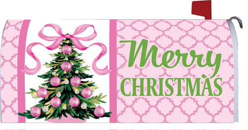 Mailbox Makeover-Pink Christmas Tree