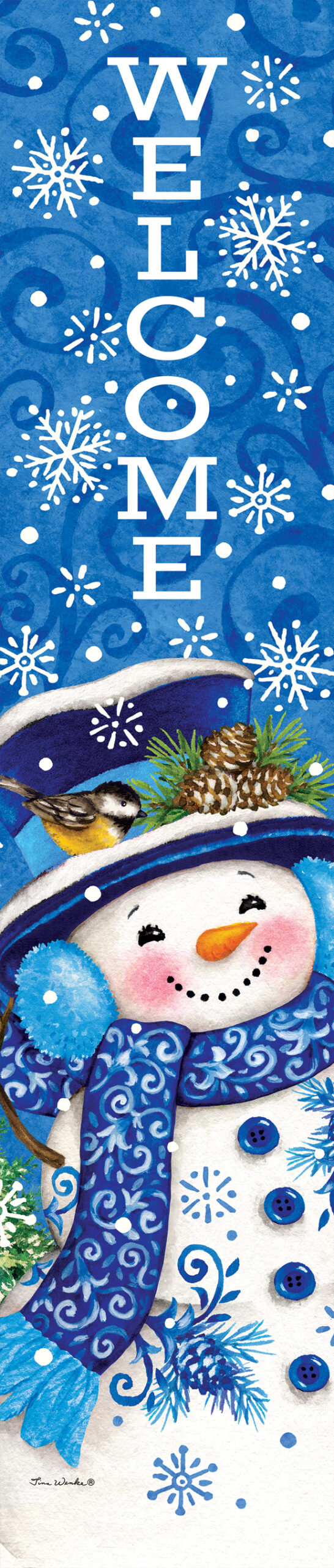 Yard Expression-Chinoiserie Snowman
