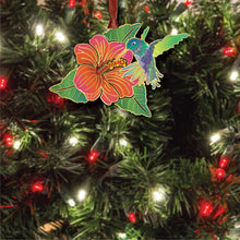 Hummingbird & Flower Ornament