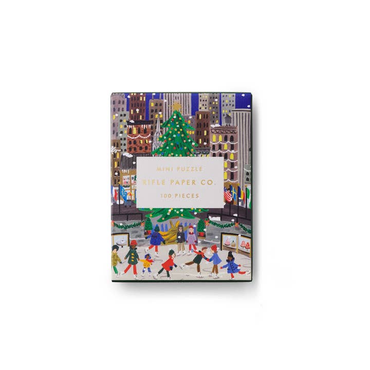 Rifle Paper Co. | Holiday On Ice Mini Jigsaw Puzzle