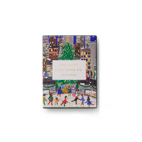 Rifle Paper Co. | Holiday On Ice Mini Jigsaw Puzzle