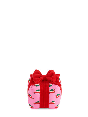 Retro Car Gift Box Small Pillow, Pink