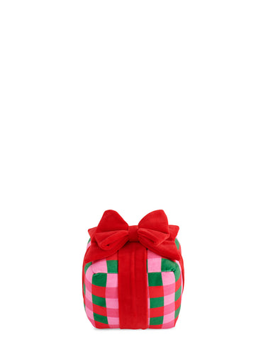 Checkered Gift Box Small Pillow, Multi