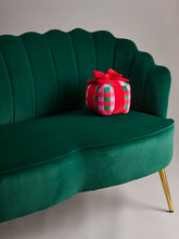 Checkered Gift Box Small Pillow, Multi